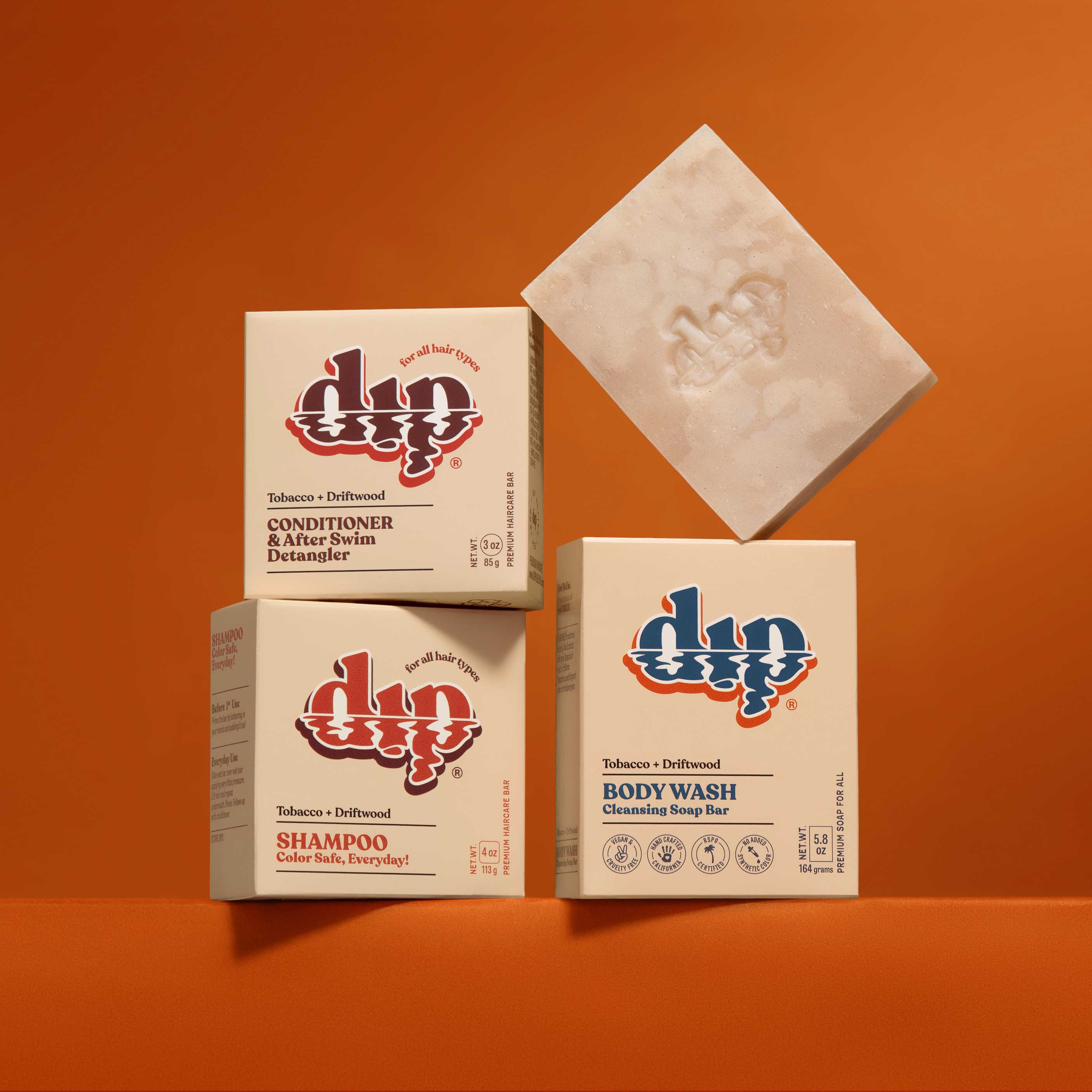 Dip Body Wash Cleansing Soap Bar - Tobacco & Driftwood - Image 4