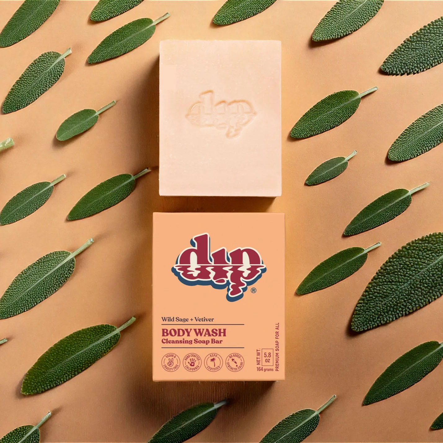 Dip Body Wash Cleansing Soap Bar - Wild Sage & Vetiver - Image 3