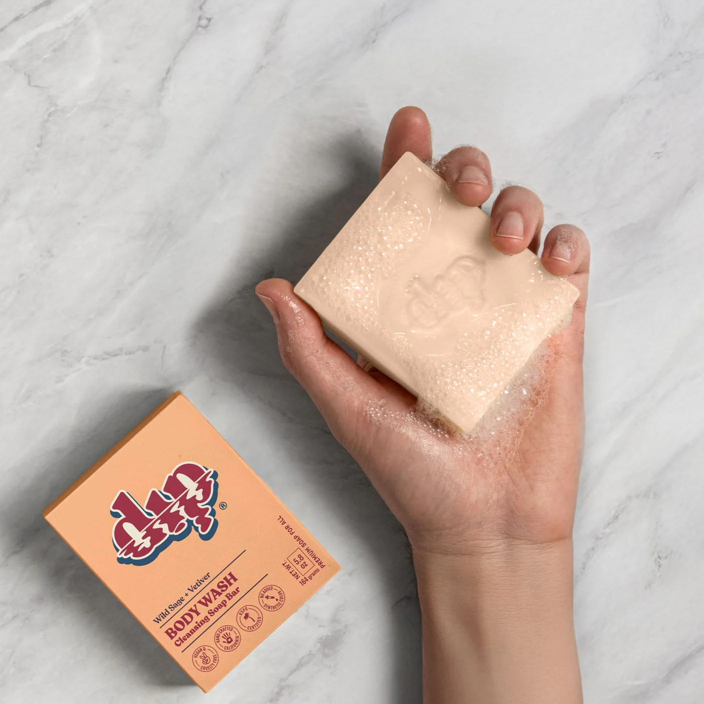 Dip Body Wash Cleansing Soap Bar - Wild Sage & Vetiver - Image 4