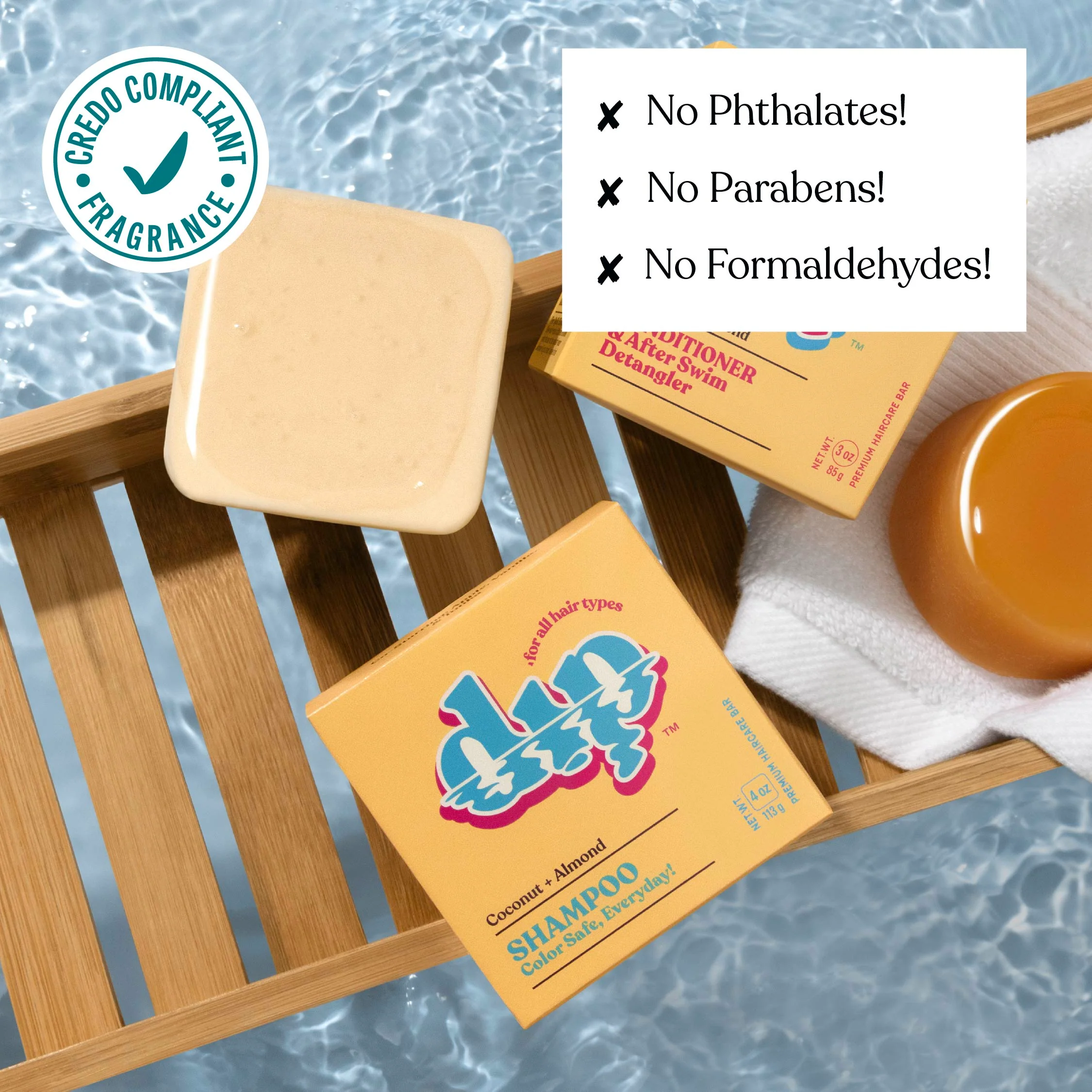 Dip Shampoo Bar: Color Safe, Everyday - Coconut & Almond - Image 5