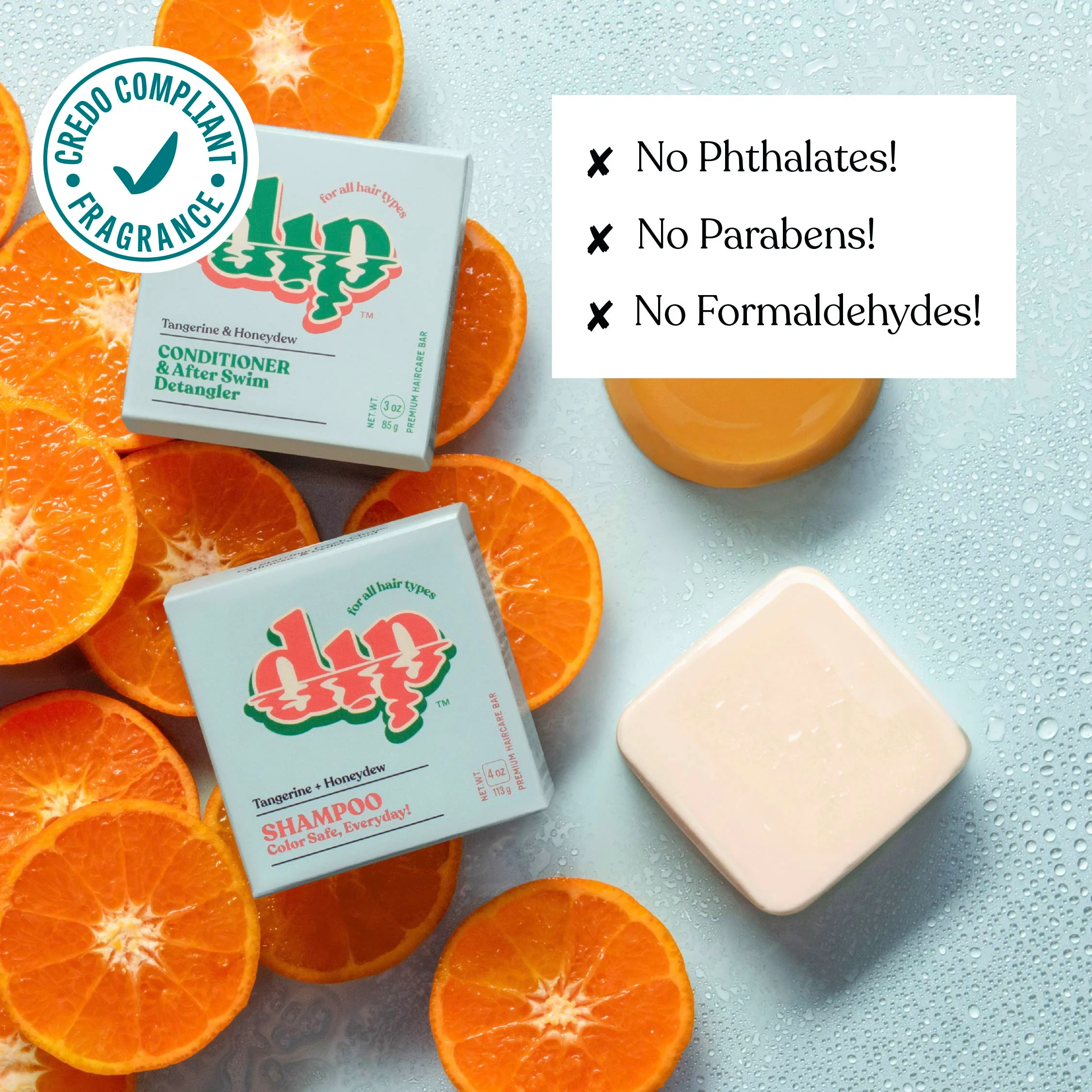 Dip Shampoo Bar: Color Safe, Everyday - Tangerine & Honeydew - Image 5