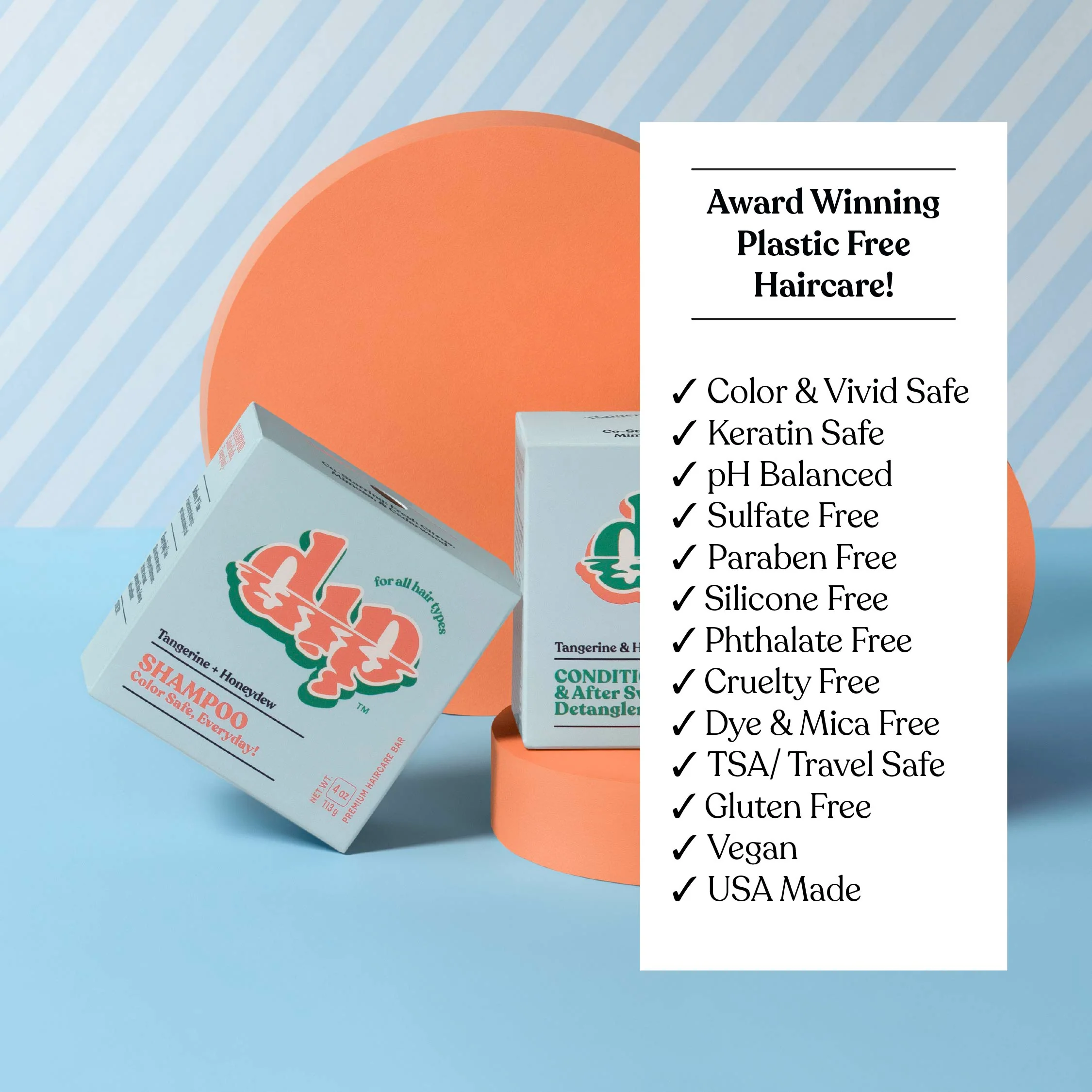 Dip Shampoo Bar: Color Safe, Everyday - Tangerine & Honeydew - Image 7