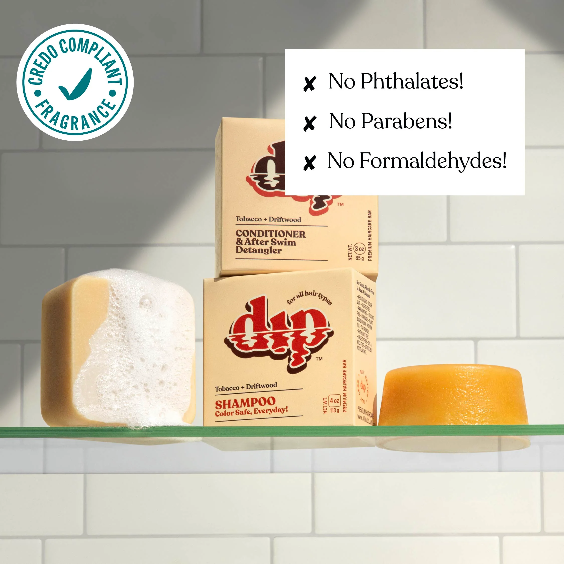 Dip Shampoo Bar: Color Safe, Everyday - Tobacco & Driftwood - Image 5