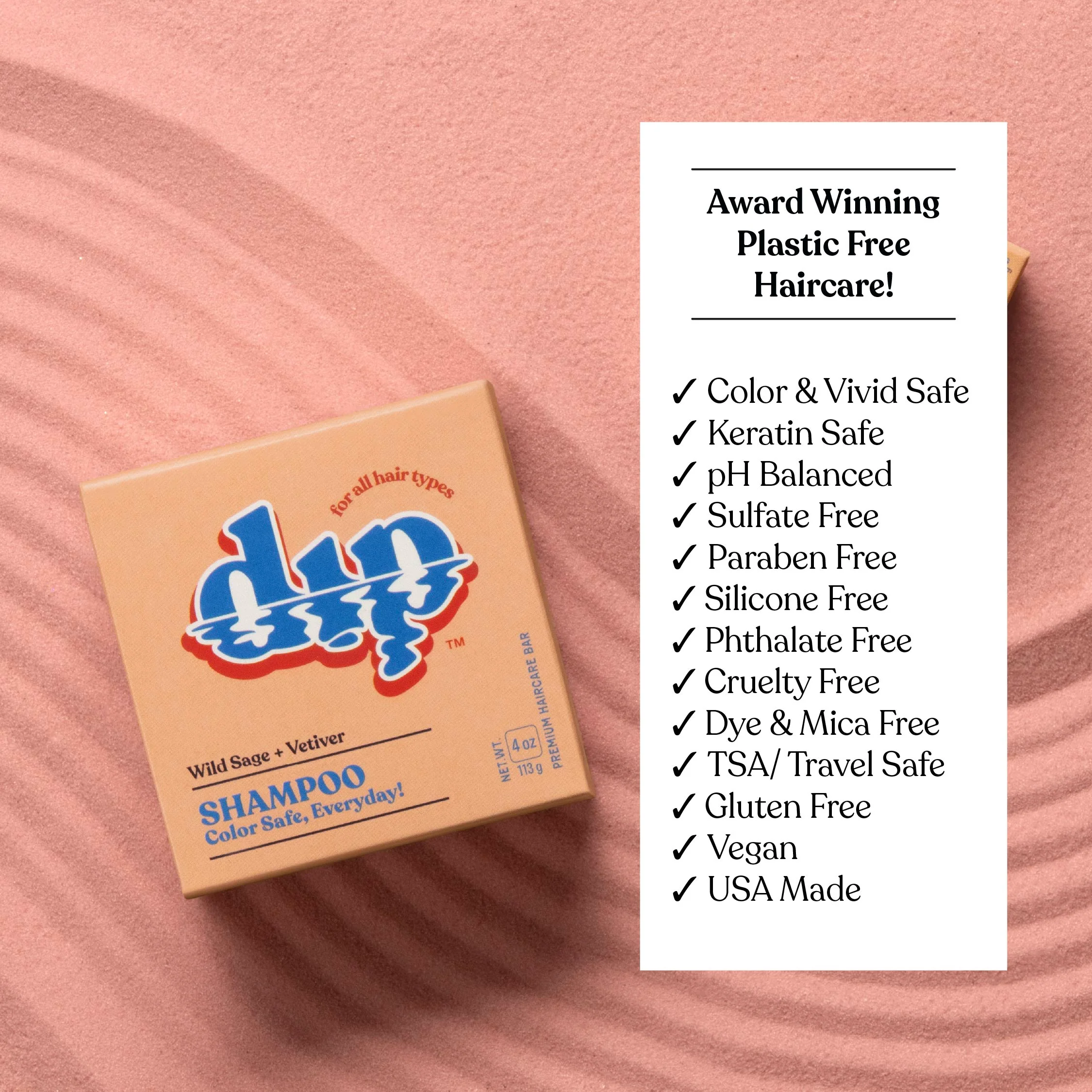 Dip Shampoo Bar: Color Safe, Everyday - Wild Sage & Vetiver - Image 7