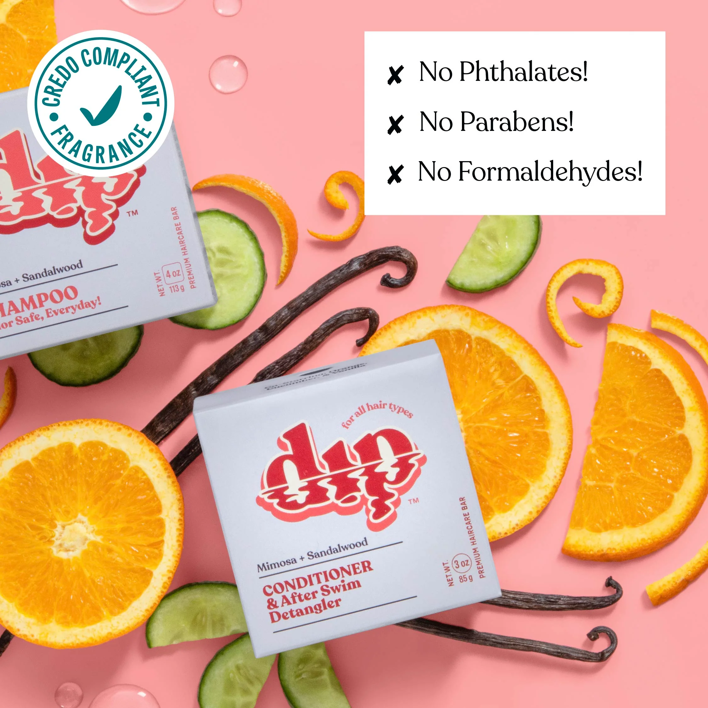 Dip Conditioner Bar & After Swim Detangler - Mimosa & Sandalwood - Image 4