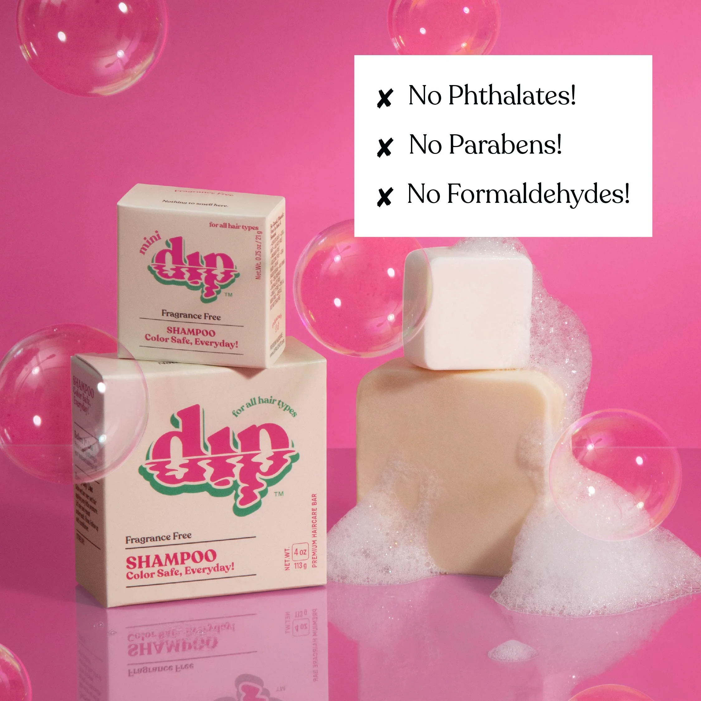 Dip Shampoo Bar: Color Safe, Everyday - Fragrance Free - Image 5