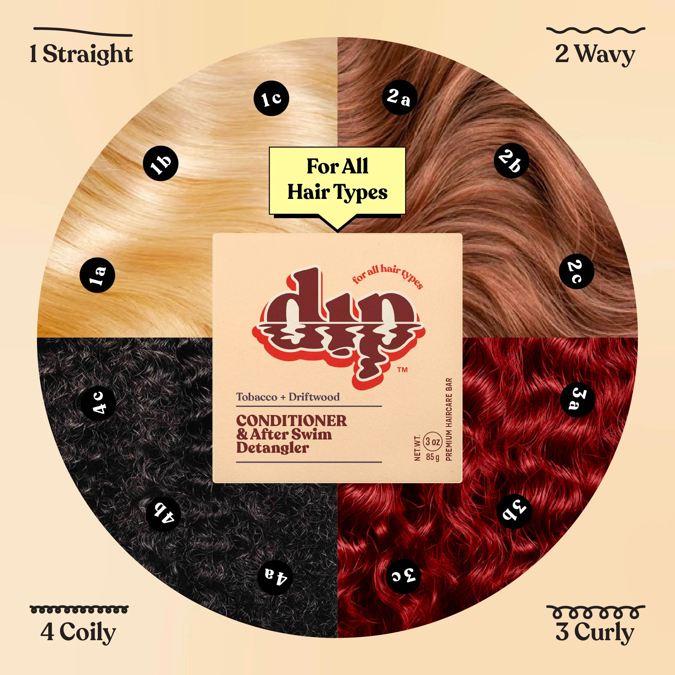 Dip Conditioner Bar & After Swim Detangler - Tobacco & Driftwood - Image 6