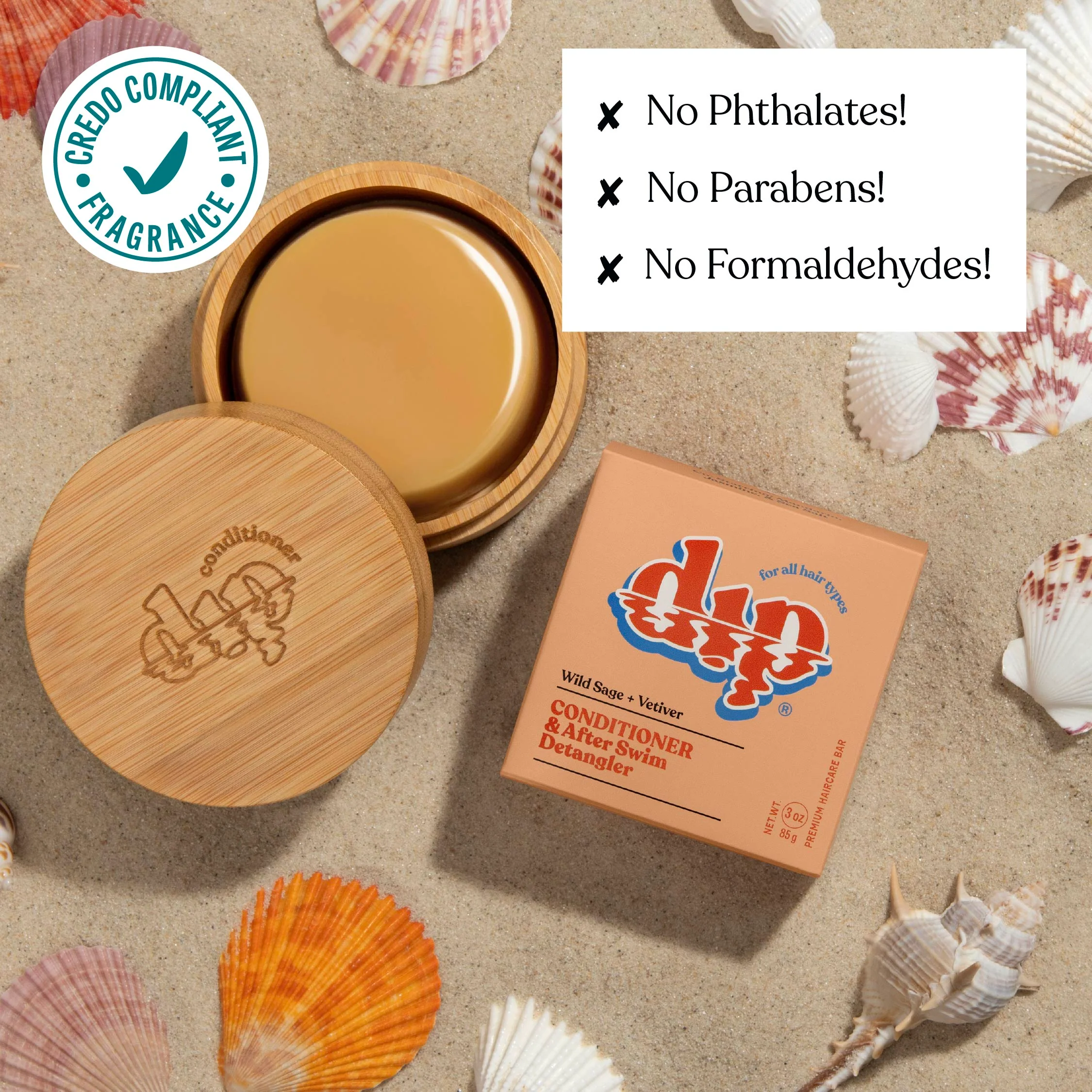 Dip Conditioner Bar & After Swim Detangler - Wild Sage & Vetiver - Image 4