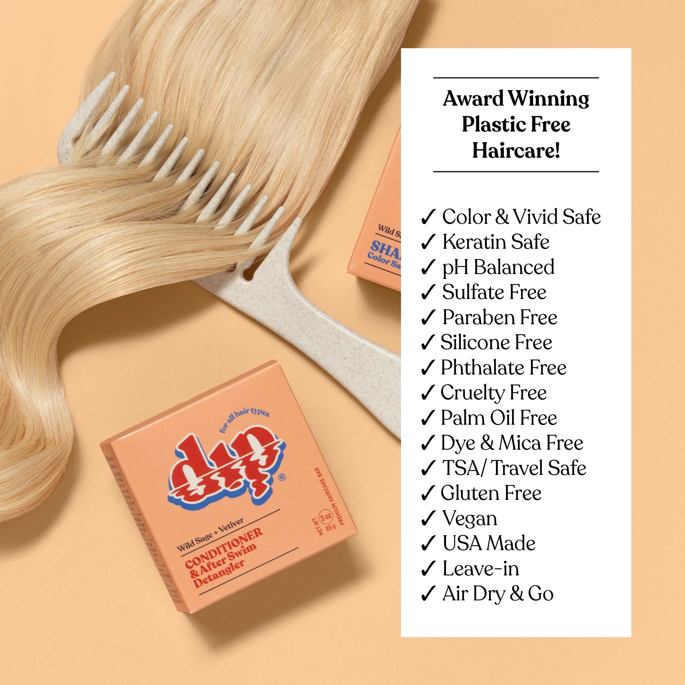 Dip Conditioner Bar & After Swim Detangler - Wild Sage & Vetiver - Image 8