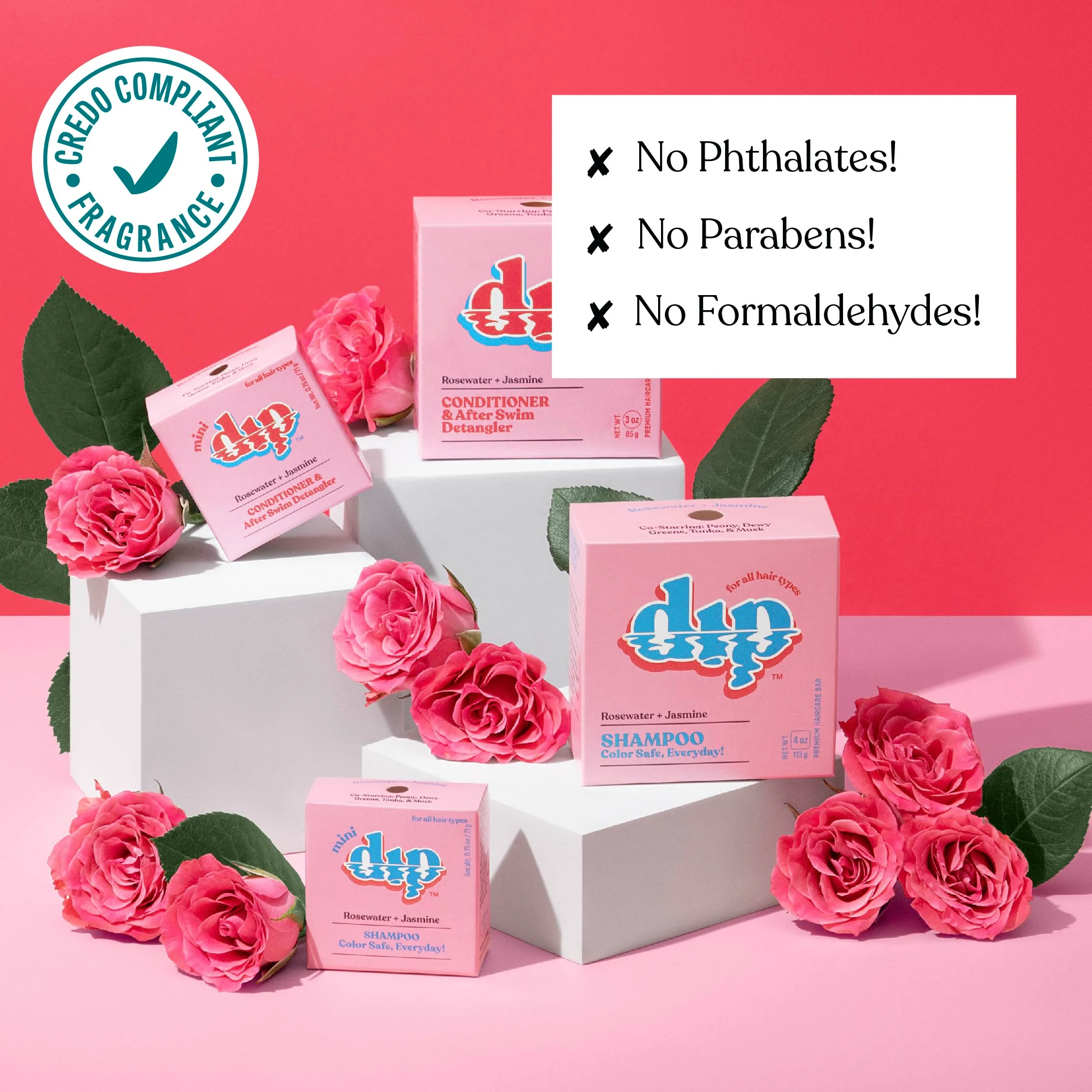 Mini Dip Shampoo Bar: Color Safe, Everyday - Rosewater & Jasmine - Image 5