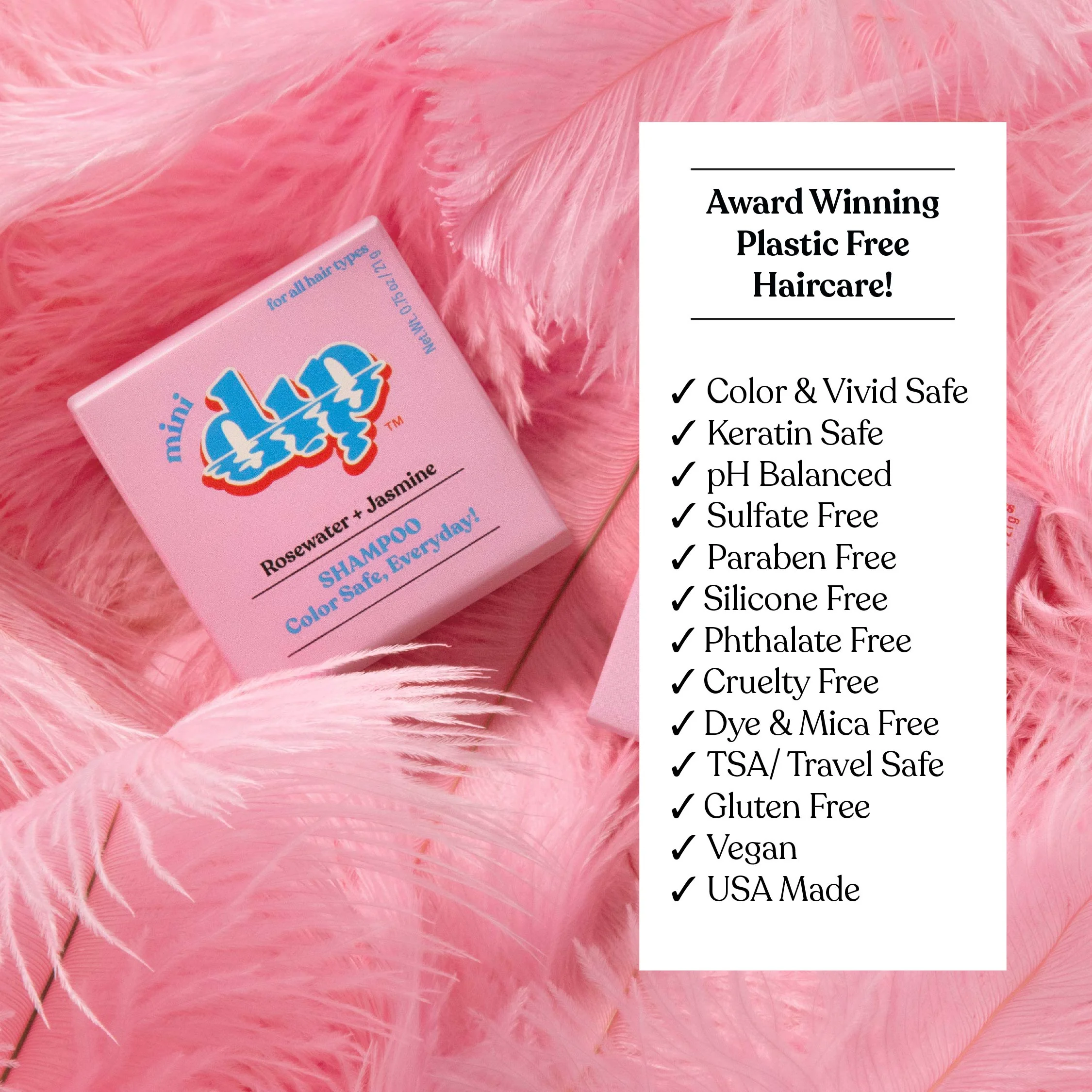 Mini Dip Shampoo Bar: Color Safe, Everyday - Rosewater & Jasmine - Image 7