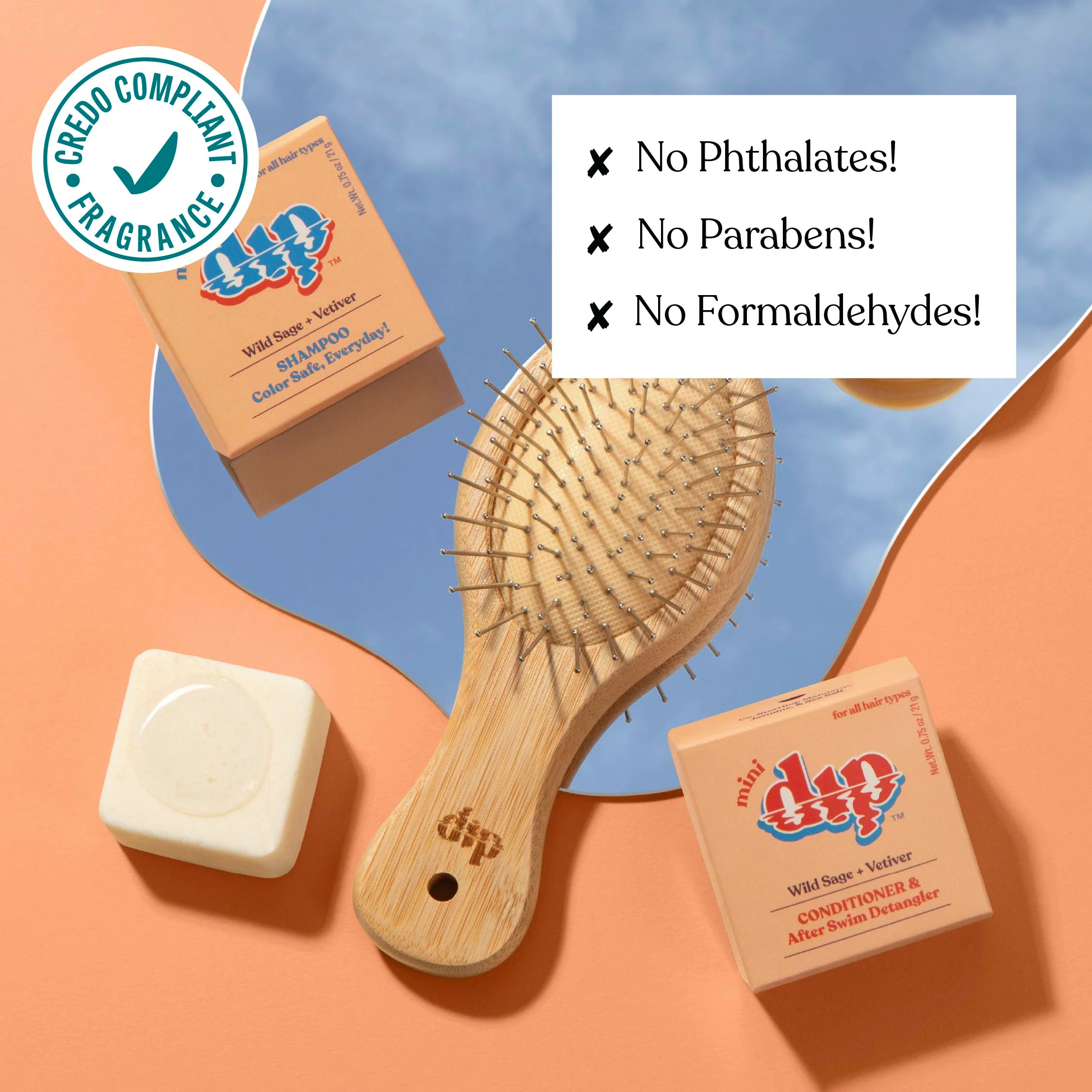 Mini Dip Shampoo Bar: Color Safe, Everyday - Wild Sage & Vetiver - Image 5