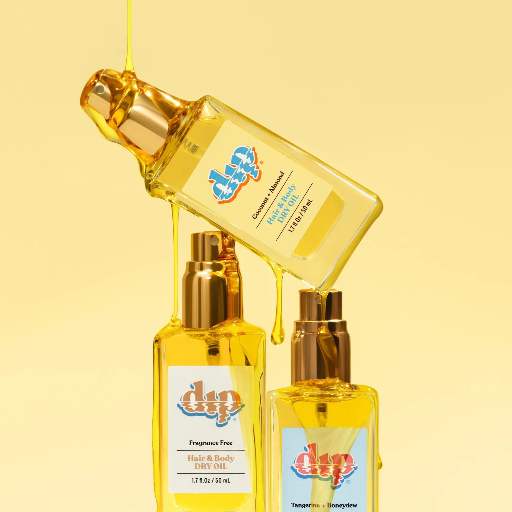 Dip Hair & Body Dry Oil - Coconut & Almond - Image 3
