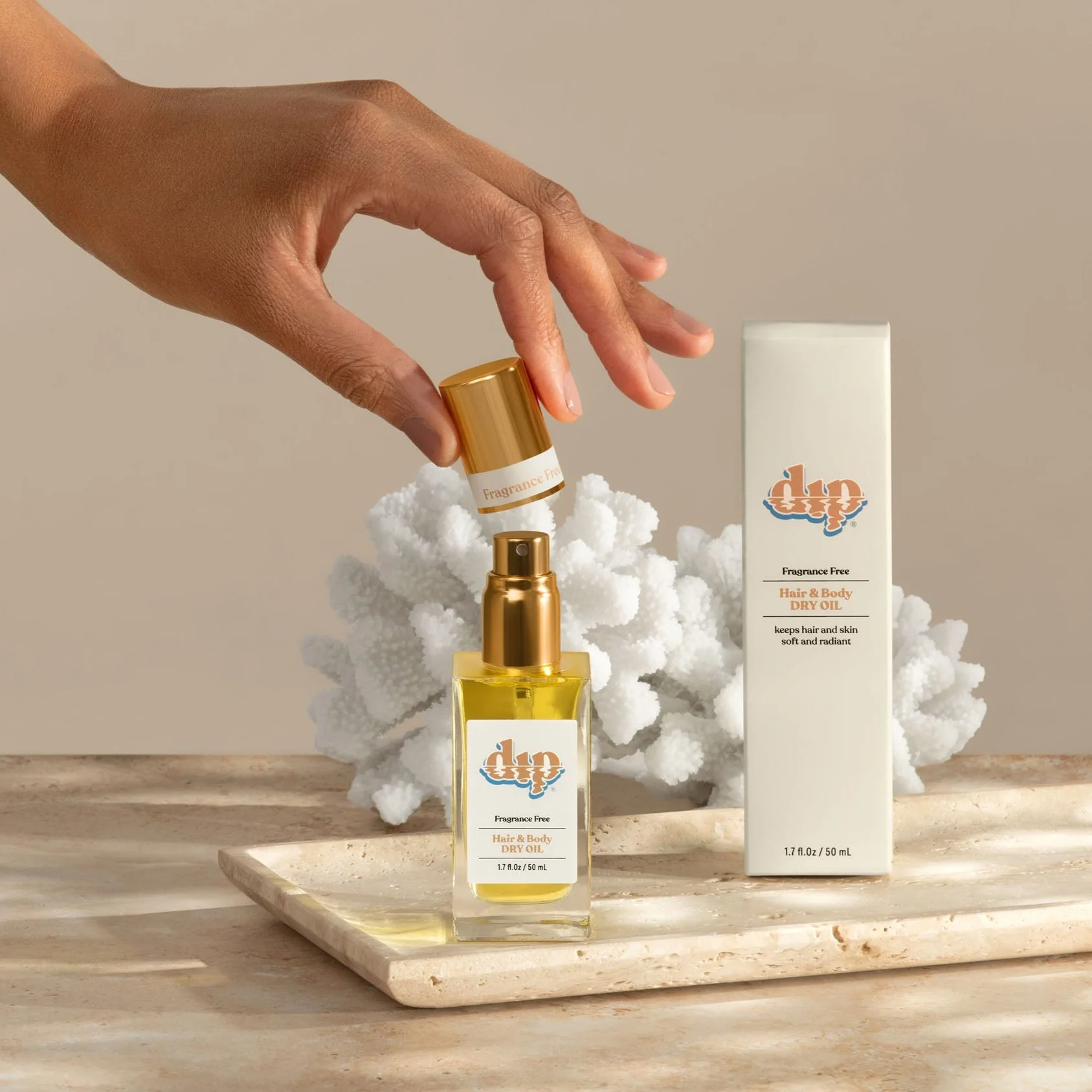 Dip Hair & Body Dry Oil - Fragrance Free - Image 3
