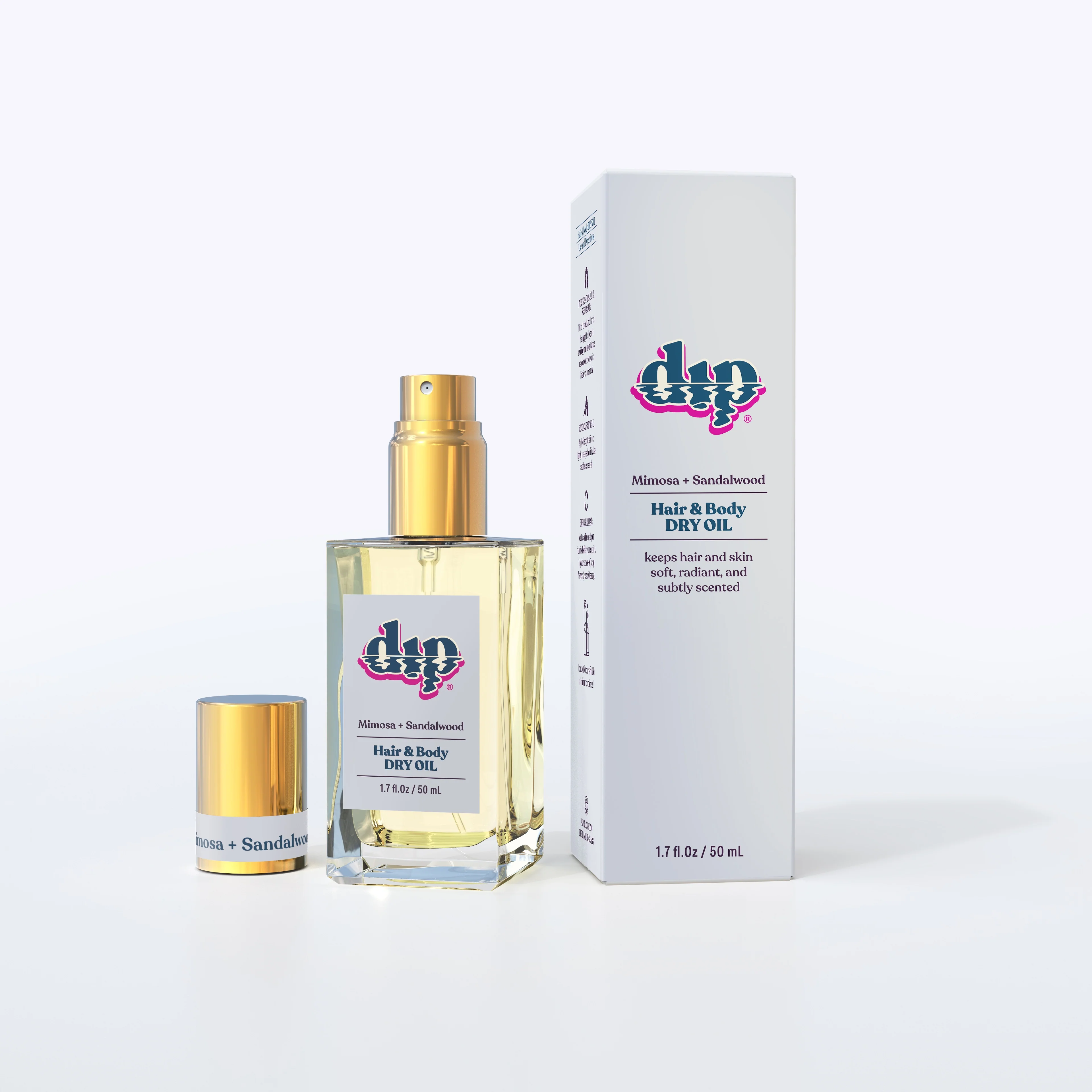 Dip Hair & Body Dry Oil - Mimosa & Sandalwood - Image 6
