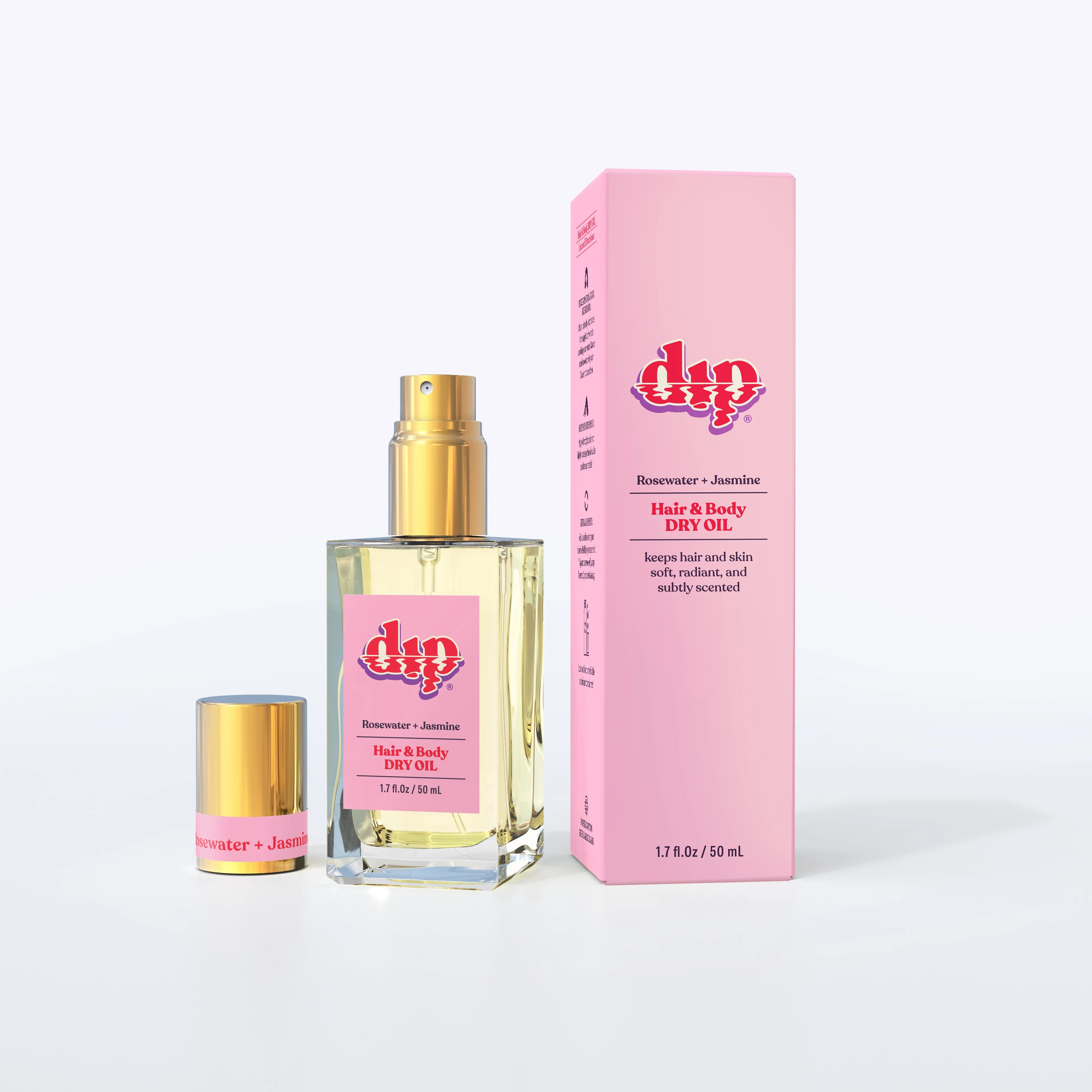 Dip Hair & Body Dry Oil - Rosewater & Jasmine - Image 5