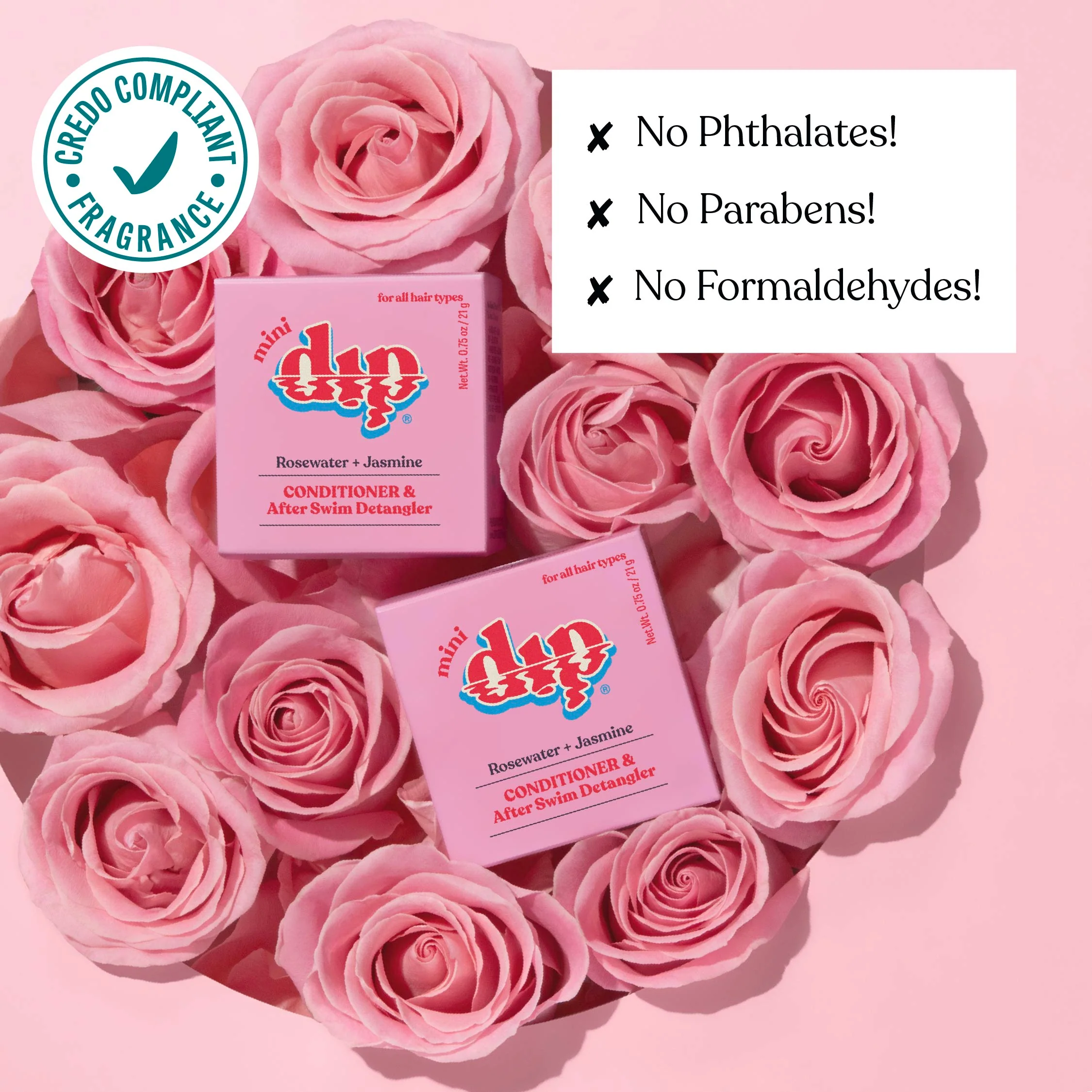 Mini Dip Conditioner & After Swim Detangler - Rosewater & Jasmine - Image 4