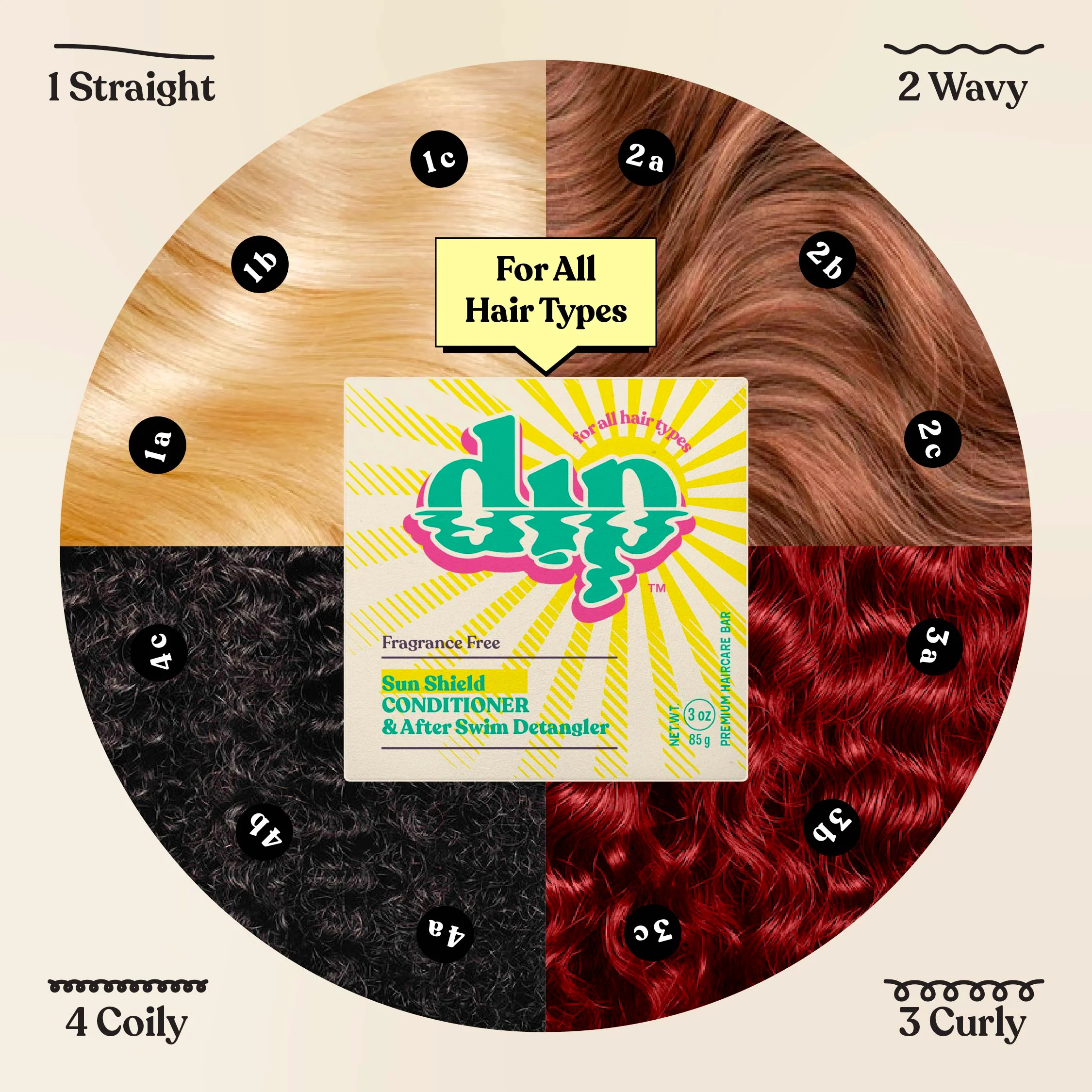 Dip Sun Shield: Conditioner Bar & After Swim Detangler - Image 6